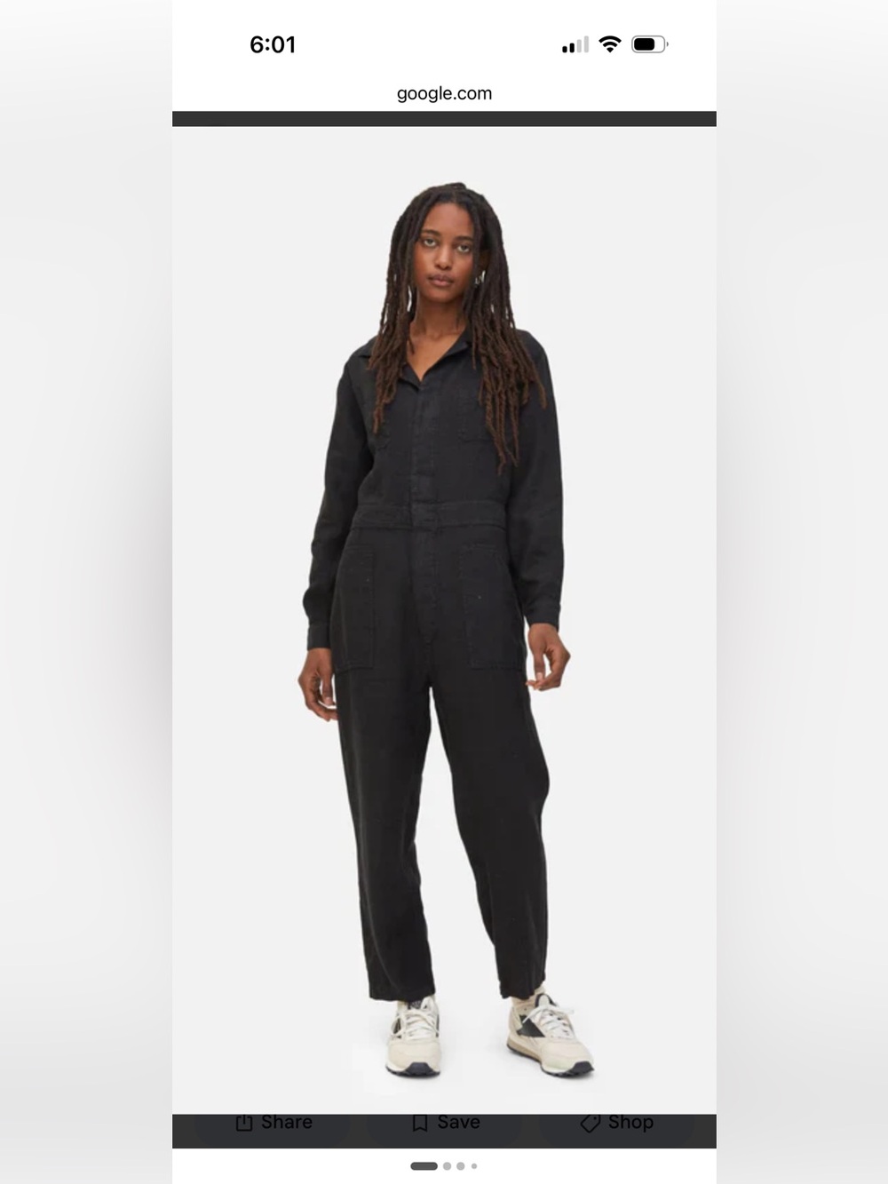 Mate the label Black Utility Jumpsuit xs